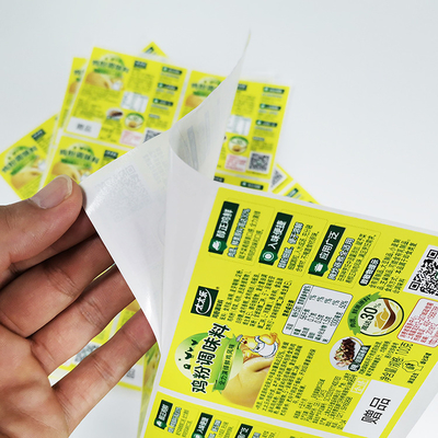 Avery Dennison Gıda Yapışkanlı Etiketler Pantone CMYK Dijital Baskı Etiketleri