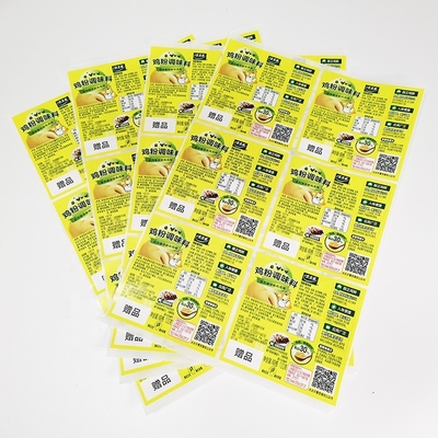 Tam Renkli / Pantone / CMYK Yapıştırıcı Etiket Dikkate Alınması Offset / Dijital Baskı Teknolojisi ile Basılmış