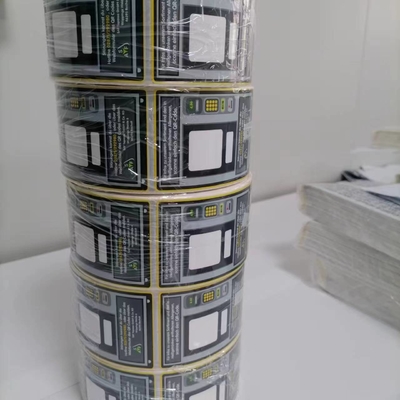 Tüketici Elektronik Ekipmanı için Suya dayanıklı yapışkan vinil çıkartması Boş Alan üzerinde yazılabilir