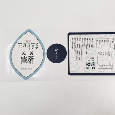 BOPP Suya Dayanıklı Kozmetik Etiketleri Vernikleme CMYK Parlak Vinil Etiket Kağıdı