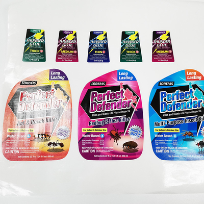 Parlak Kimyasal Ürünler Etiketleri CMYK Su Geçirmez Mat Laminasyon Etiketi