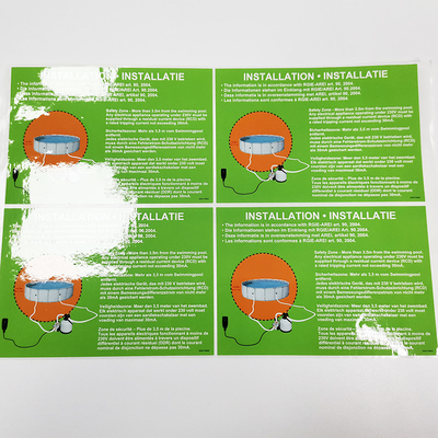 CDR Ev Temel Malzemeleri Etiketleri PVC CMYK Temizlik Ürünü Etiketleri