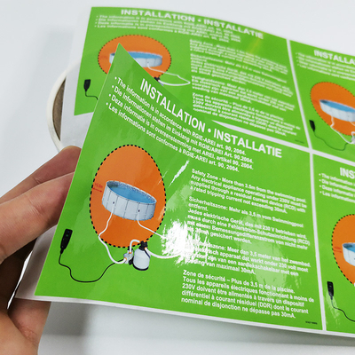 CDR Ev Temel Malzemeleri Etiketleri PVC CMYK Temizlik Ürünü Etiketleri