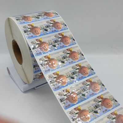 Mat Laminasyon Kendinden Yapışkanlı Etiket Etiketleri CMYK Sentetik Etiket Kağıdı