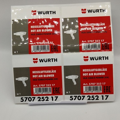 Parlak Laminat Ambalaj Etiket Etiketleri Su Bazlı Mürekkep Vinil Etiket Mat Laminat