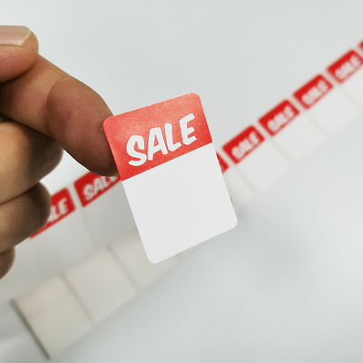 Laminat Parlak Yazdırılabilir Etiket Kağıdı BOPP Pantone Özel Promosyon Etiketleri