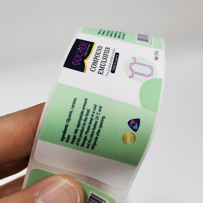 BOPP Malzemeleri Kimyasal Ürünler Etiketleri 60mm X 30mm Ev Günlük Etiketi