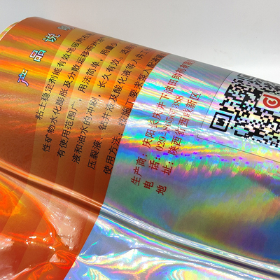 CMYK Kimyasal Güvenlik Etiketleri Lazer Flakon Hologram Su Geçirmez Etiket Etiketleri