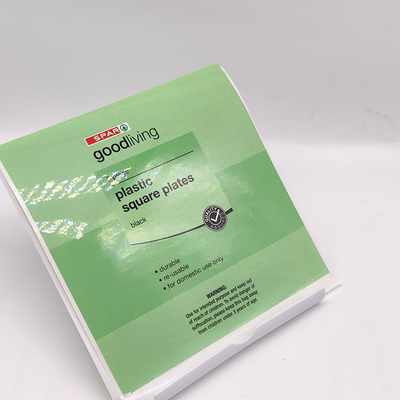 Parlak Temizleme Şişesi Etiketleri 50 X 50mm Kare Yazdırılabilir Çıkarılabilir Etiket Kağıdı