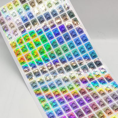 Güvenlik Sahteciliğe Karşı Etiketleri 3D QR Holografik Mühür Etiketleri