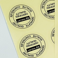 Şeffaf Vinil Malzeme Özel Yapışkanlı Etiket Etiketleri Levhaları Flekso Baskı