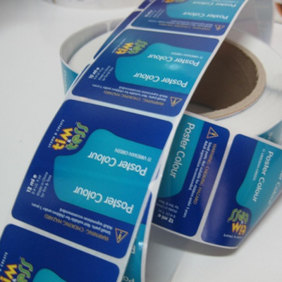İşletme için özel kağıt / vinil / plastik / kumaş yapışkan etiketleri