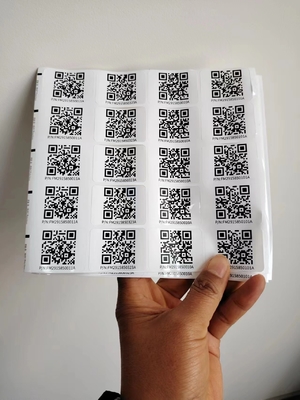 Kiss Cut Farklı Boyutlar Özel Akıllı Qr Sticker Etiketler Sticker