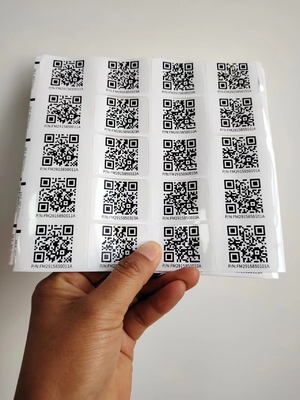 Kiss Cut Farklı Boyutlar Özel Akıllı Qr Sticker Etiketler Sticker