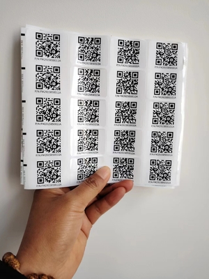 Kiss Cut Farklı Boyutlar Özel Akıllı Qr Sticker Etiketler Sticker
