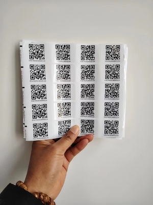 Kiss Cut Farklı Boyutlar Özel Akıllı Qr Sticker Etiketler Sticker