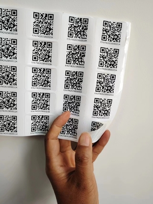 Kiss Cut Farklı Boyutlar Özel Akıllı Qr Sticker Etiketler Sticker