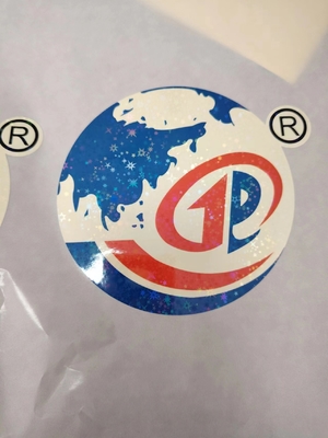 Kolay Peel Holografik Mühür Dikkate Alıcılar UV Baskıya Dirençli Logo için su geçirmez lazer etiketi