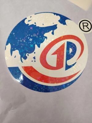 Kolay Peel Holografik Mühür Dikkate Alıcılar UV Baskıya Dirençli Logo için su geçirmez lazer etiketi