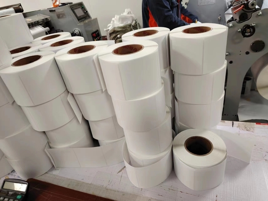 Termal Kağıt Paket Etiket Dikdörtgen Mat Suya Karşıt Kağıt Vinil