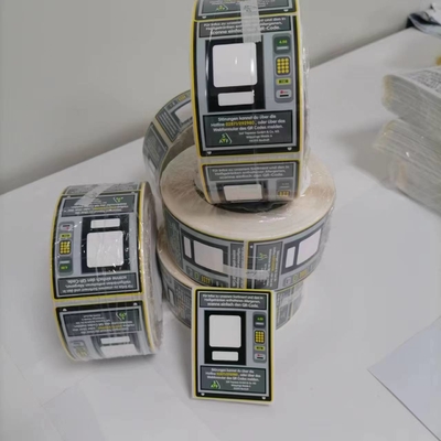 Tüketici Elektronik Ekipmanı için Suya dayanıklı yapışkan vinil çıkartması Boş Alan üzerinde yazılabilir