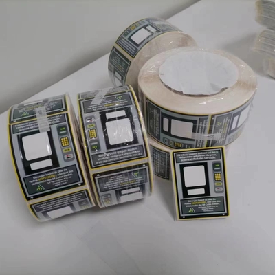 Tüketici Elektronik Ekipmanı için Suya dayanıklı yapışkan vinil çıkartması Boş Alan üzerinde yazılabilir